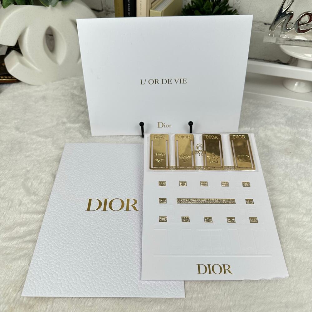 Dior beauty gold metal paper clips! NEW GREAT GIFT!